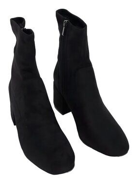 Kenneth Cole Reaction Road Stretch Bootie 2 Inch Heel Black Size 9M